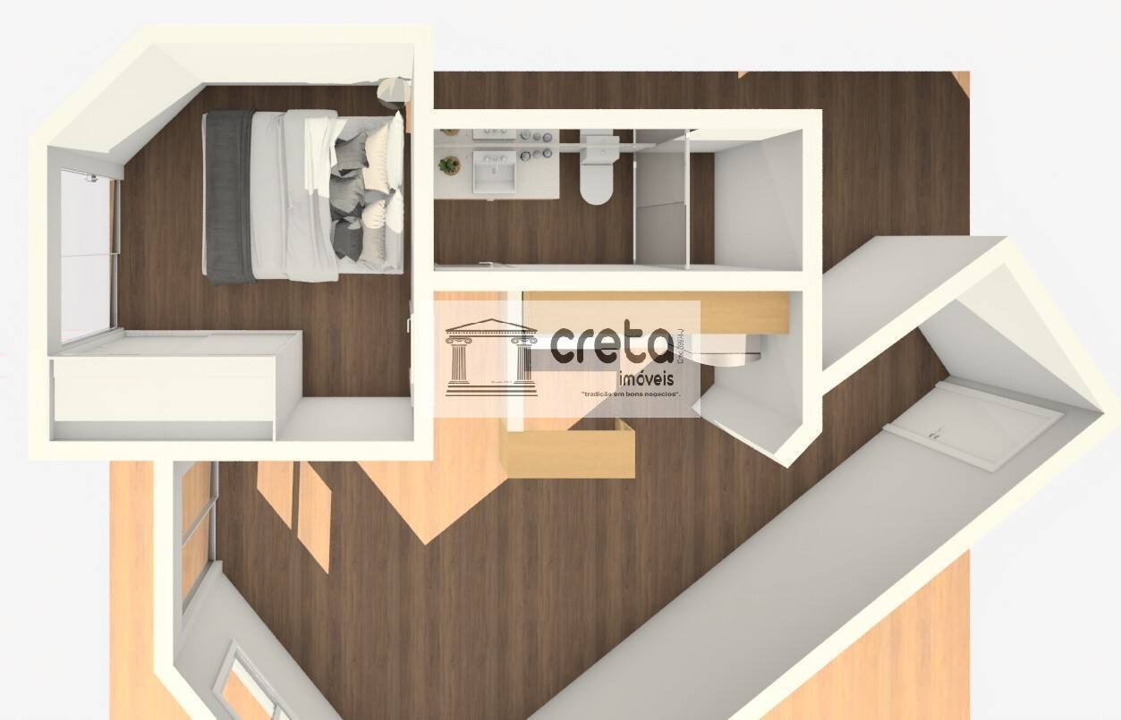 Apartamento, 1 quarto, 43 m² - Foto 9