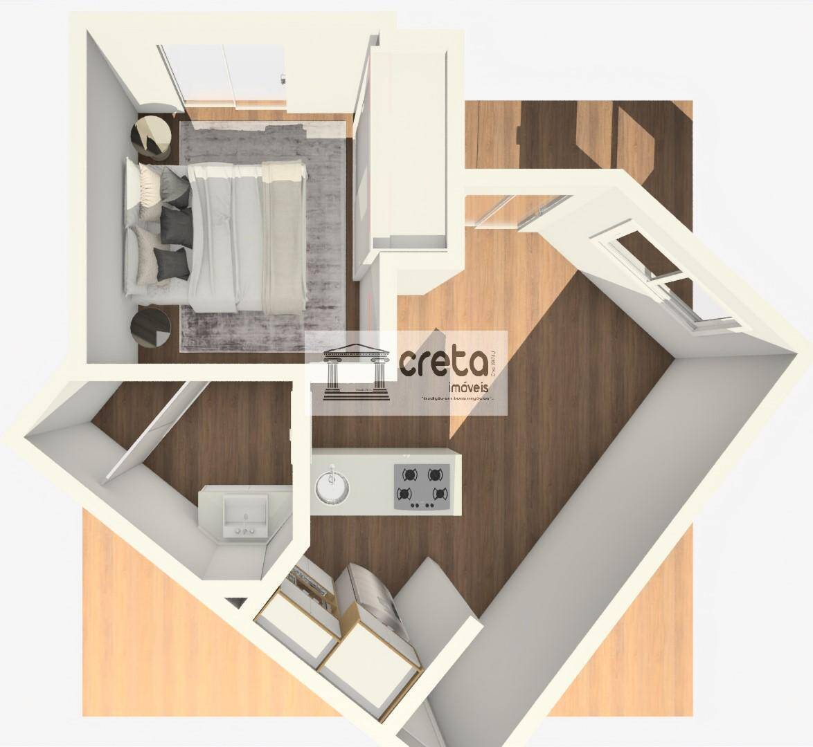 Apartamento, 1 quarto, 39 m² - Foto 7